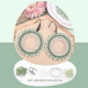 DIY kit pendientes redondos - Verde menta - plata